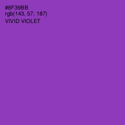 #8F39BB - Vivid Violet Color Image