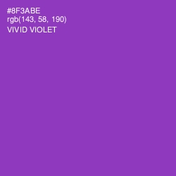 #8F3ABE - Vivid Violet Color Image