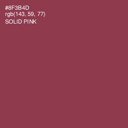 #8F3B4D - Solid Pink Color Image