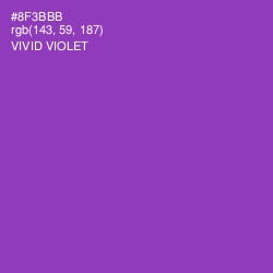 #8F3BBB - Vivid Violet Color Image