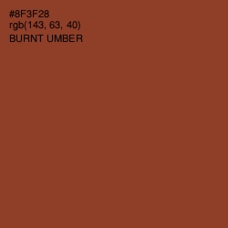 #8F3F28 - Burnt Umber Color Image