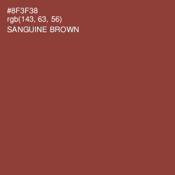 #8F3F38 - Sanguine Brown Color Image