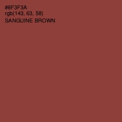 #8F3F3A - Sanguine Brown Color Image