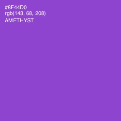 #8F44D0 - Amethyst Color Image