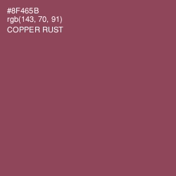 #8F465B - Copper Rust Color Image