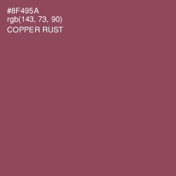 #8F495A - Copper Rust Color Image