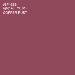 #8F495B - Copper Rust Color Image