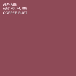 #8F4A58 - Copper Rust Color Image