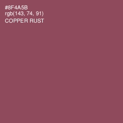 #8F4A5B - Copper Rust Color Image