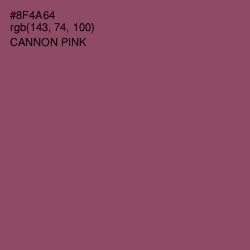 #8F4A64 - Cannon Pink Color Image