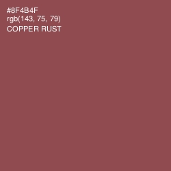 #8F4B4F - Copper Rust Color Image