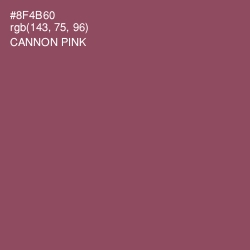 #8F4B60 - Cannon Pink Color Image