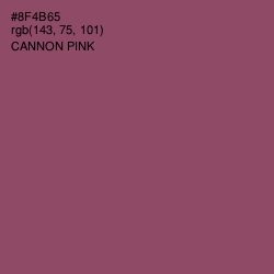 #8F4B65 - Cannon Pink Color Image