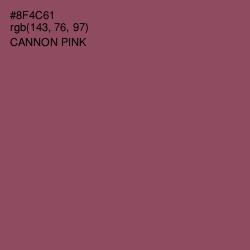 #8F4C61 - Cannon Pink Color Image