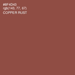 #8F4D43 - Copper Rust Color Image