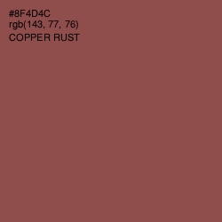 #8F4D4C - Copper Rust Color Image