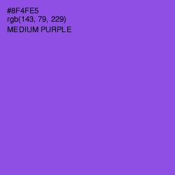 #8F4FE5 - Medium Purple Color Image