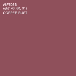 #8F505B - Copper Rust Color Image