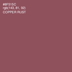 #8F515C - Copper Rust Color Image