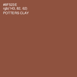 #8F523E - Potters Clay Color Image