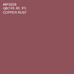 #8F525B - Copper Rust Color Image