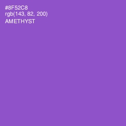 #8F52C8 - Amethyst Color Image
