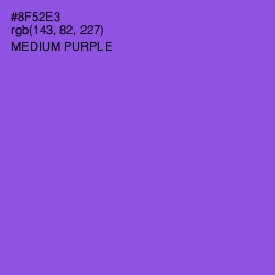 #8F52E3 - Medium Purple Color Image