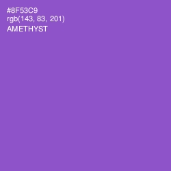 #8F53C9 - Amethyst Color Image
