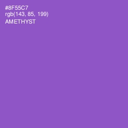 #8F55C7 - Amethyst Color Image