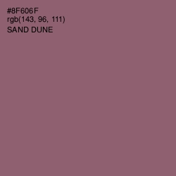 #8F606F - Sand Dune Color Image