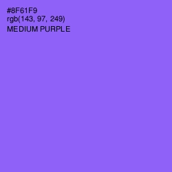 #8F61F9 - Medium Purple Color Image