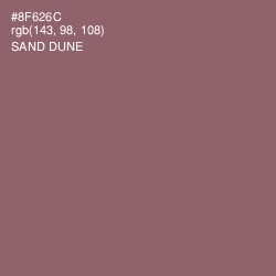 #8F626C - Sand Dune Color Image