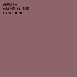 #8F636A - Sand Dune Color Image