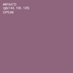 #8F647D - Opium Color Image