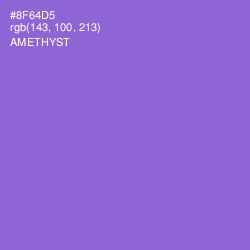 #8F64D5 - Amethyst Color Image