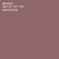 #8F666A - Sand Dune Color Image