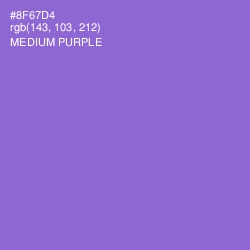#8F67D4 - Medium Purple Color Image