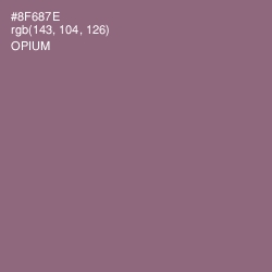 #8F687E - Opium Color Image