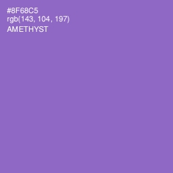 #8F68C5 - Amethyst Color Image