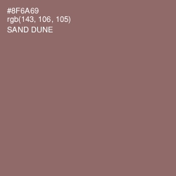 #8F6A69 - Sand Dune Color Image