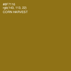 #8F7116 - Corn Harvest Color Image