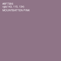 #8F7386 - Mountbatten Pink Color Image