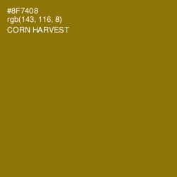 #8F7408 - Corn Harvest Color Image