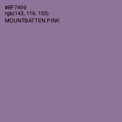 #8F7499 - Mountbatten Pink Color Image