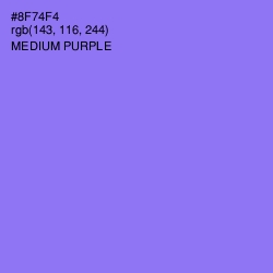 #8F74F4 - Medium Purple Color Image