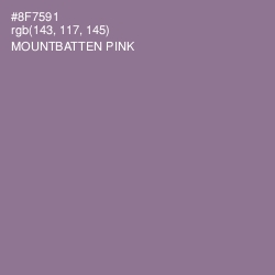 #8F7591 - Mountbatten Pink Color Image
