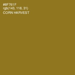 #8F761F - Corn Harvest Color Image