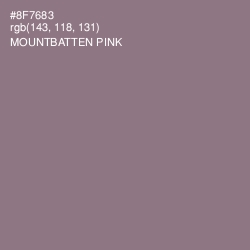 #8F7683 - Mountbatten Pink Color Image