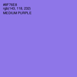 #8F76E8 - Medium Purple Color Image