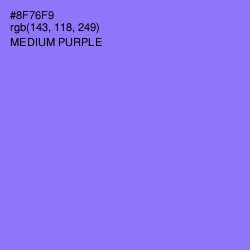 #8F76F9 - Medium Purple Color Image